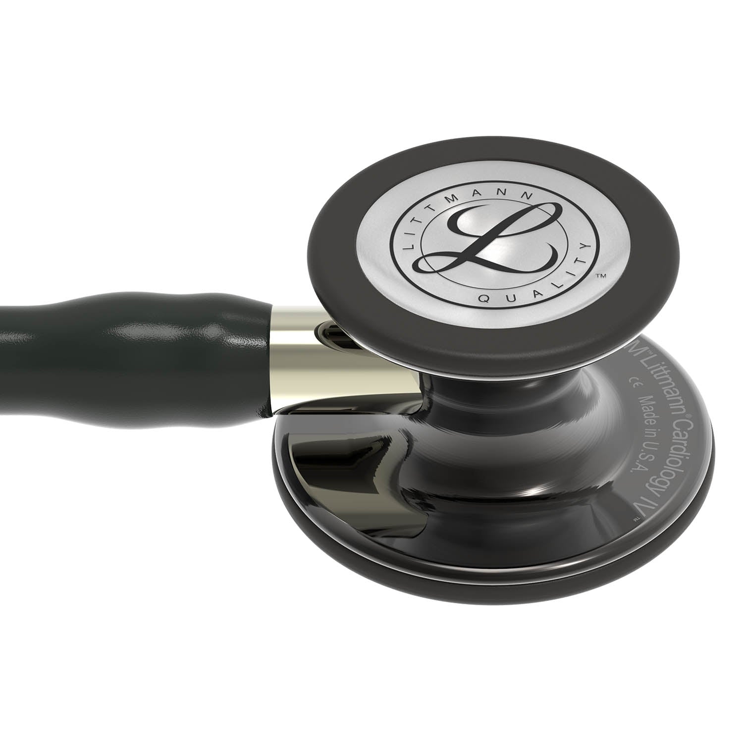 Littmann Cardiology IV Diagnostic Stethoscope: Polished Smoke & Black - Champagne Stem 6204 3M Littmann