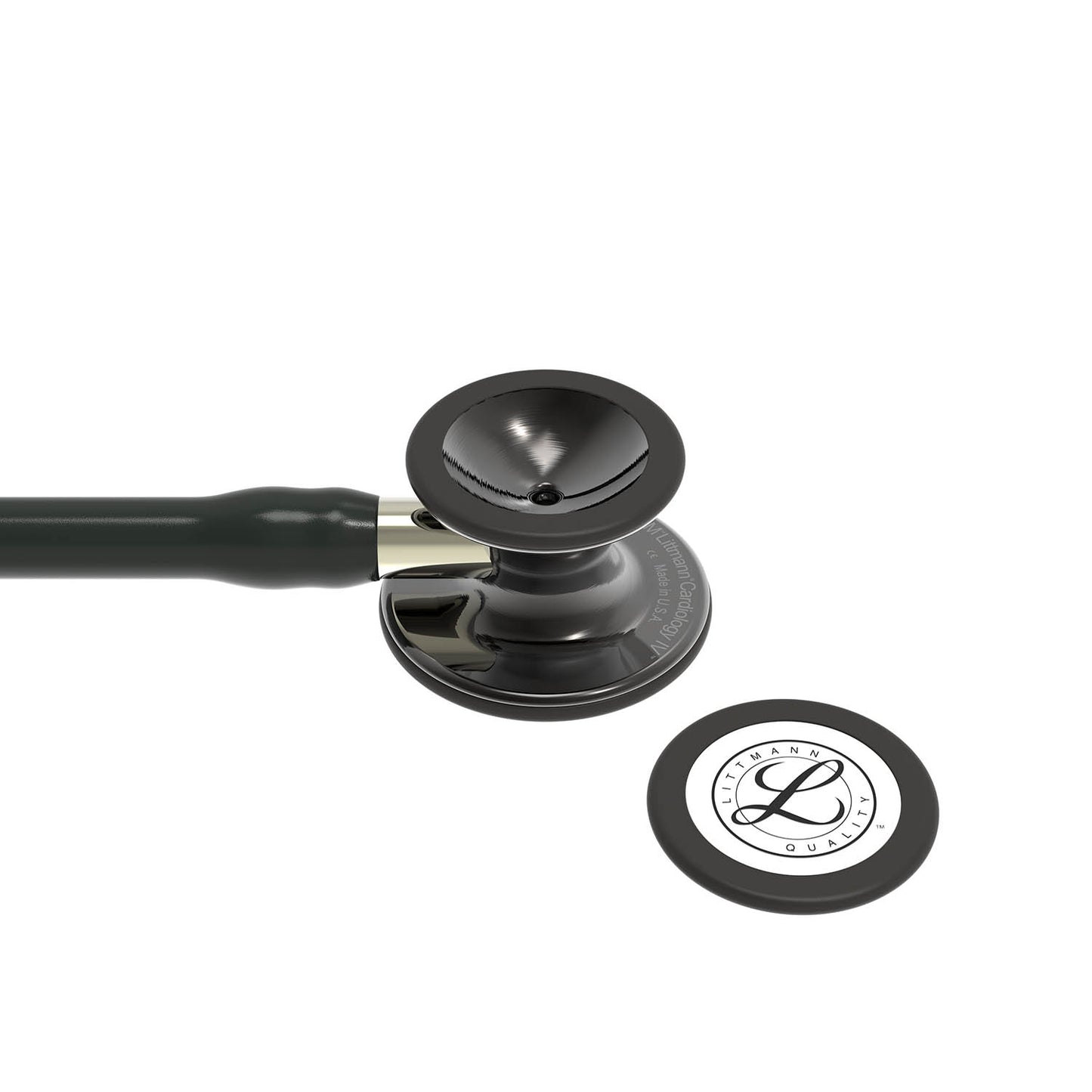 Littmann Cardiology IV Diagnostic Stethoscope: Polished Smoke & Black - Champagne Stem 6204 3M Littmann