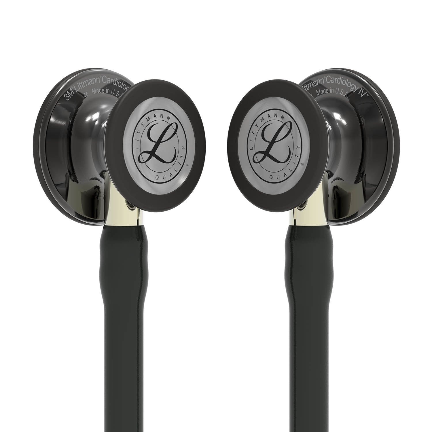 Littmann Cardiology IV Diagnostic Stethoscope: Polished Smoke & Black - Champagne Stem 6204 3M Littmann