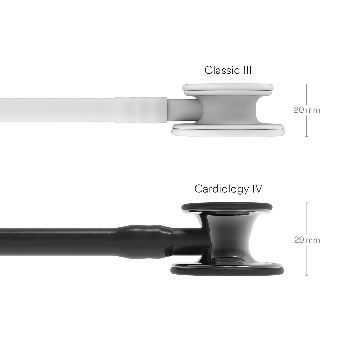 Littmann Cardiology IV Diagnostic Stethoscope: Smoke & Black - Black Stem 6232 - Student Program 3M Littmann