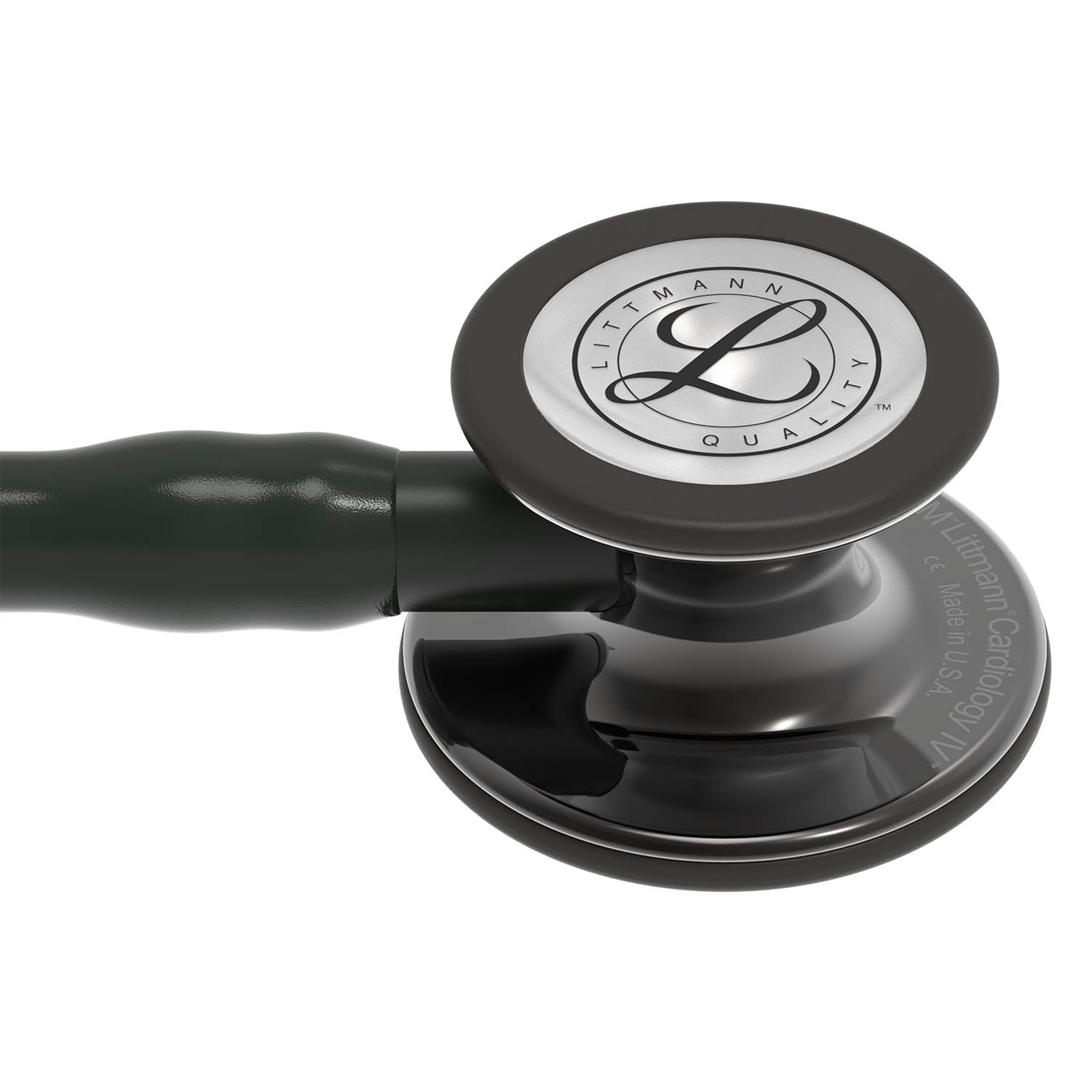Littmann Cardiology IV Diagnostic Stethoscope: Smoke & Black - Black Stem 6232 - Student Program 3M Littmann