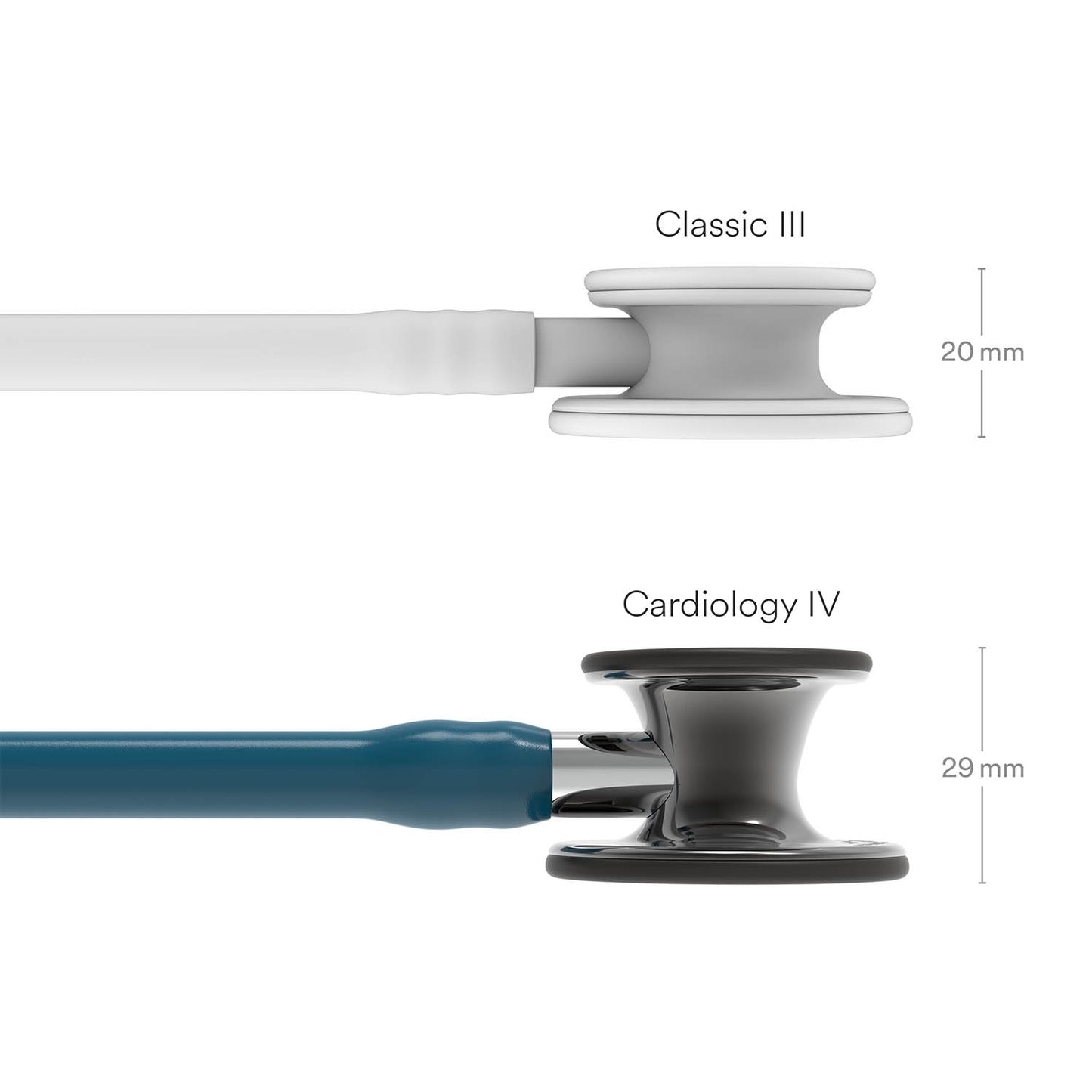 Littmann Cardiology IV Diagnostic Stethoscope: Smoke & Caribbean Blue - Mirror Stem 6234 - Student Program 3M Littmann