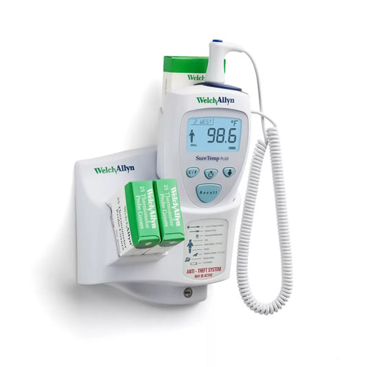 Welch Allyn SureTemp Plus 692 Wall-Mount Electronic Thermometer with Interchangeable Oral Probe Well Welch Allyn