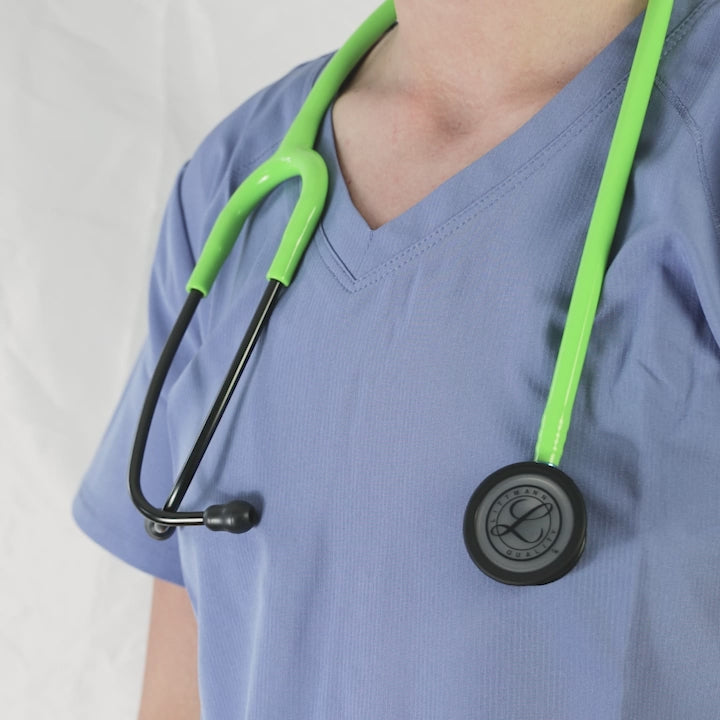 Littmann Classic III Monitoring Stethoscope: Smoke & Lime Green - Blue Stem 5875 3M Littmann