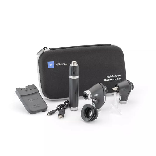Welch Allyn 3.5V Diagnostic Set with PanOptic Plus LED Ophthalmoscope, MacroView Plus LED Otoscope for iExaminer Welch Allyn