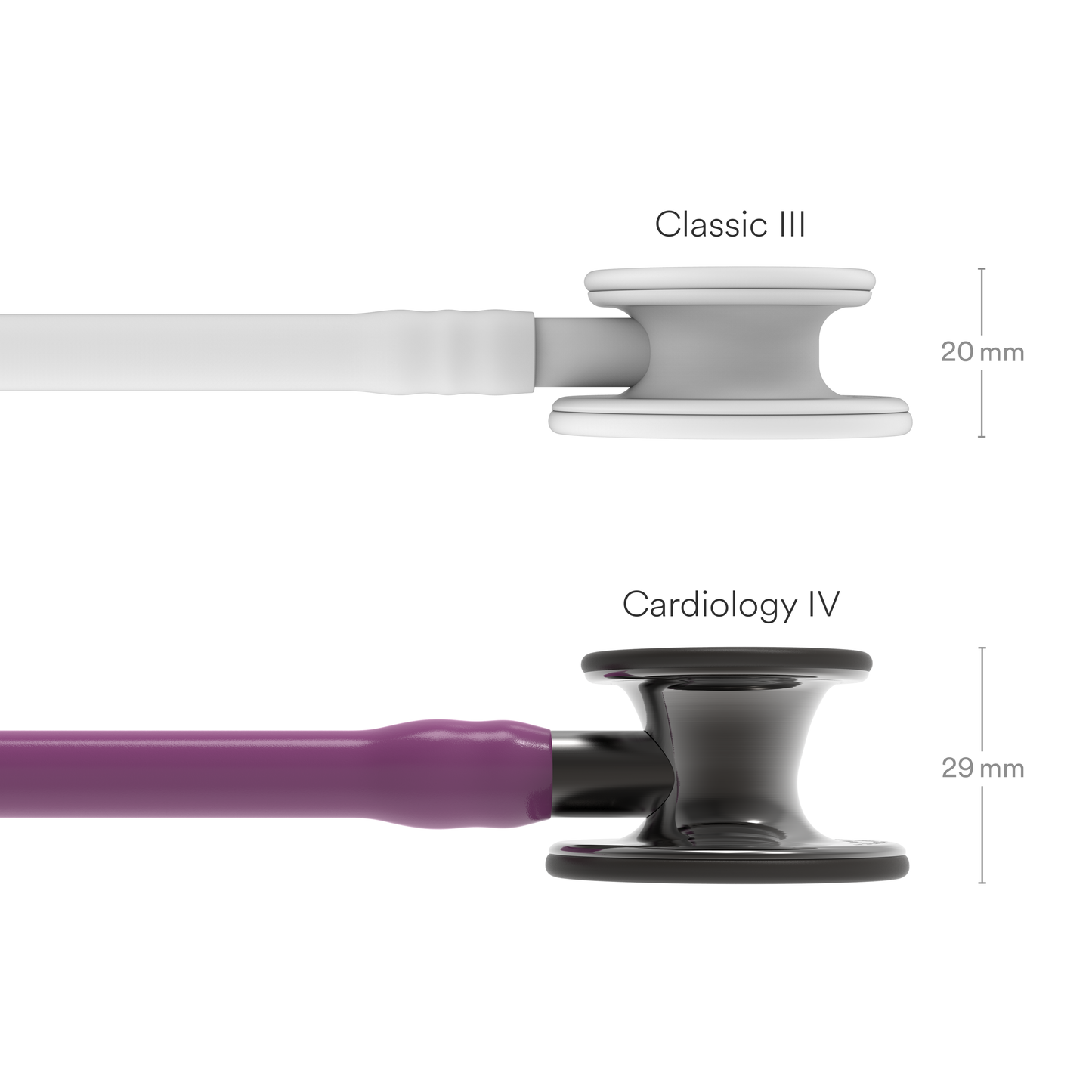 Littmann Cardiology IV Stethoscope: Plum & Smoke 6166 3M Littmann