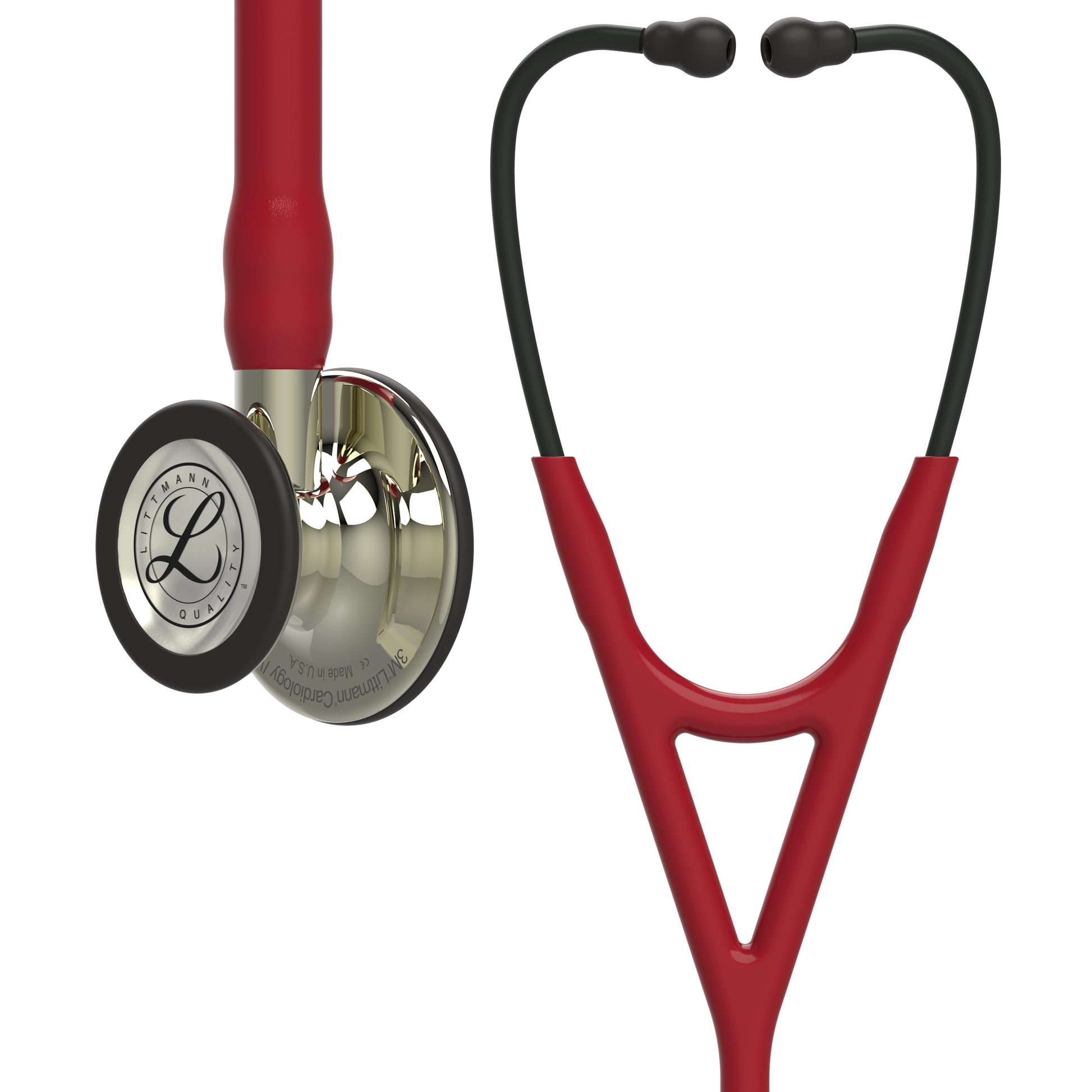Littmann Cardiology IV Stethoscope: Champagne & Burgundy Tube 6176 3M Littmann