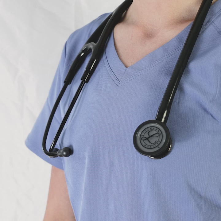 Littmann Cardiology IV Diagnostic Stethoscope: Smoke & Black - Black Stem 6232 - Student Program 3M Littmann