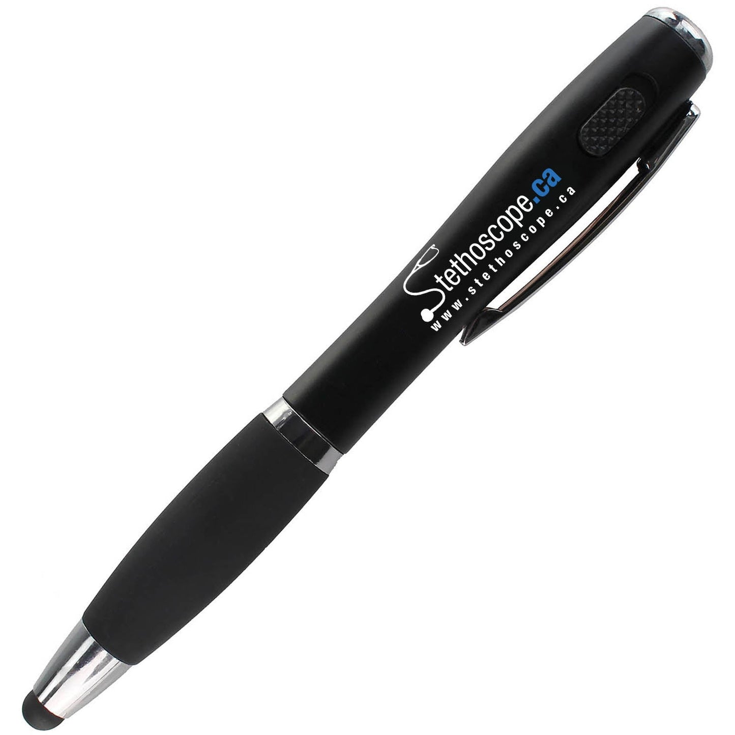 Stethoscope.ca LED Pen Torch / Stylus / Ballpoint 3-in-1 Medisave Professional