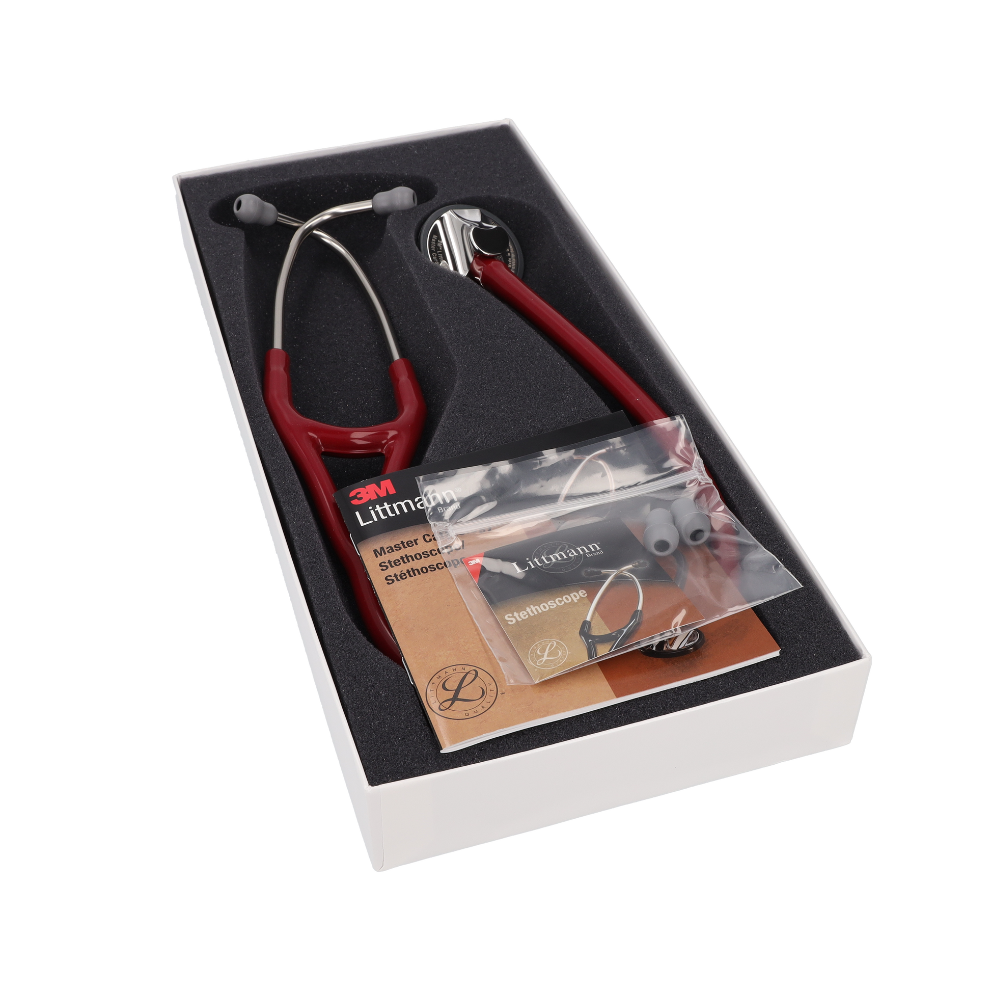 Littmann Master Cardiology Stethoscope: Burgundy 2163 Littmann