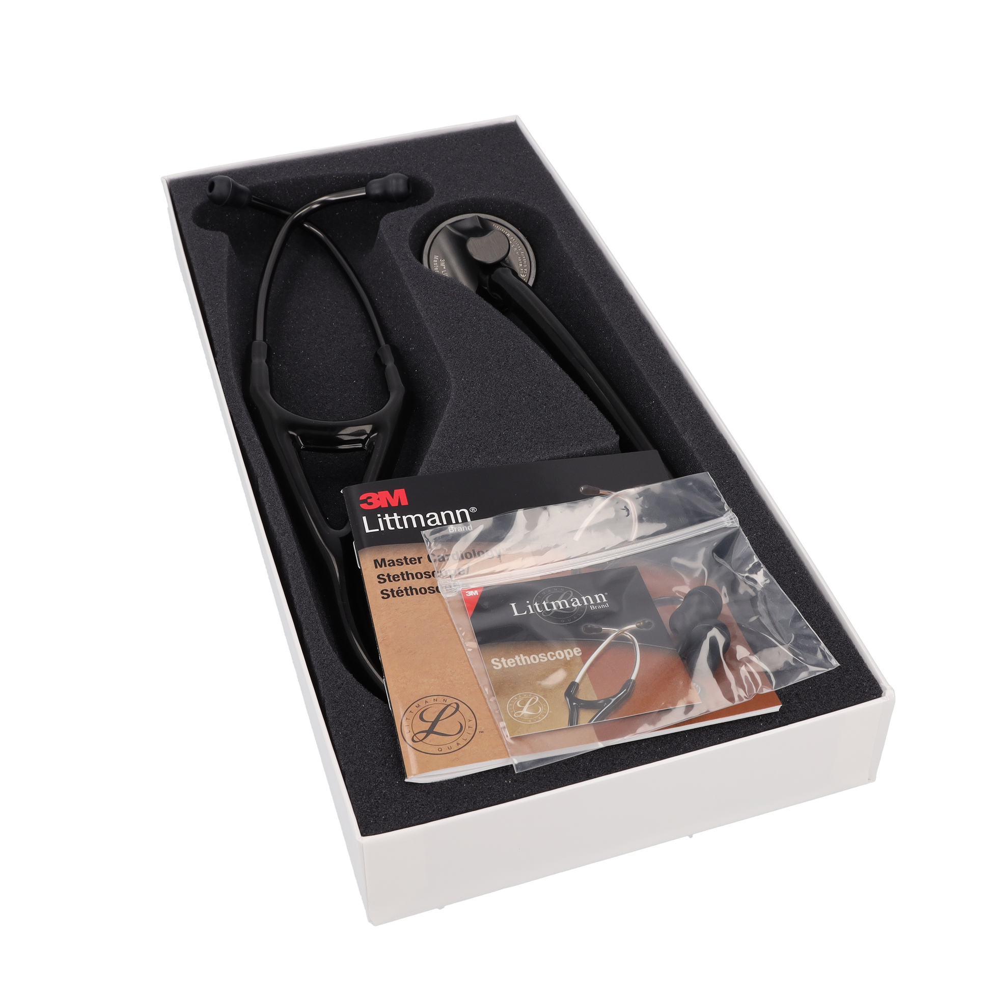 Littmann Master Cardiology Stethoscope: Black & Smoke 2176 Littmann