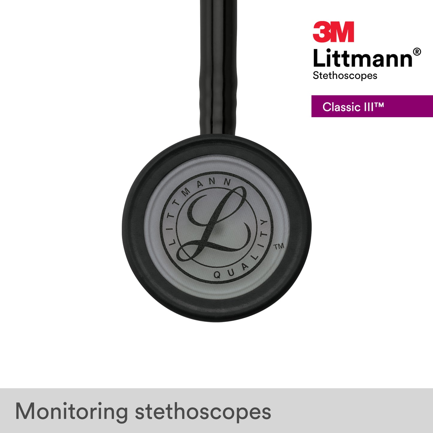 Littmann Classic III Stethoscope: Black & Smoke 5811 3M Littmann