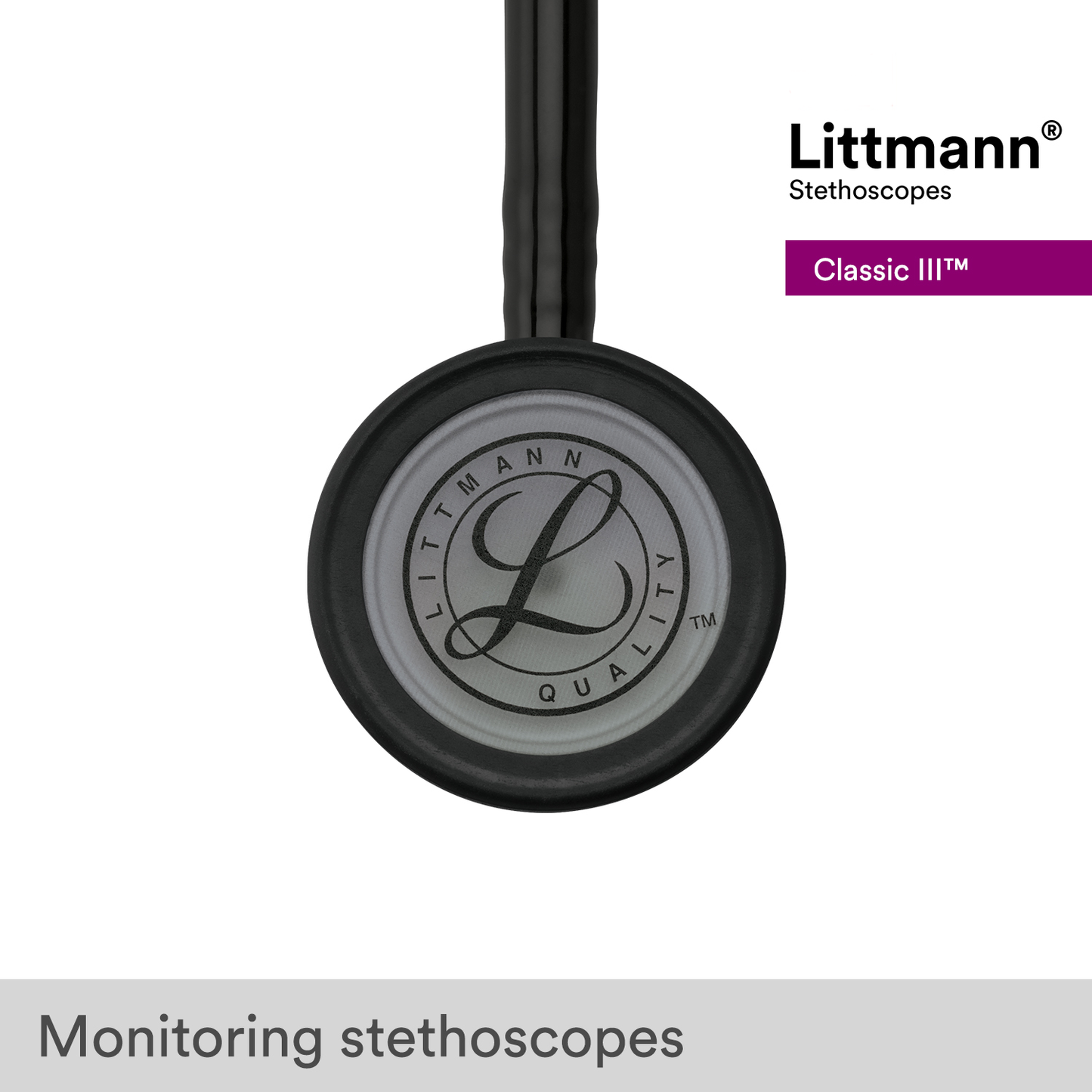 Littmann Classic III Stethoscope: Black & Smoke 5811 Littmann