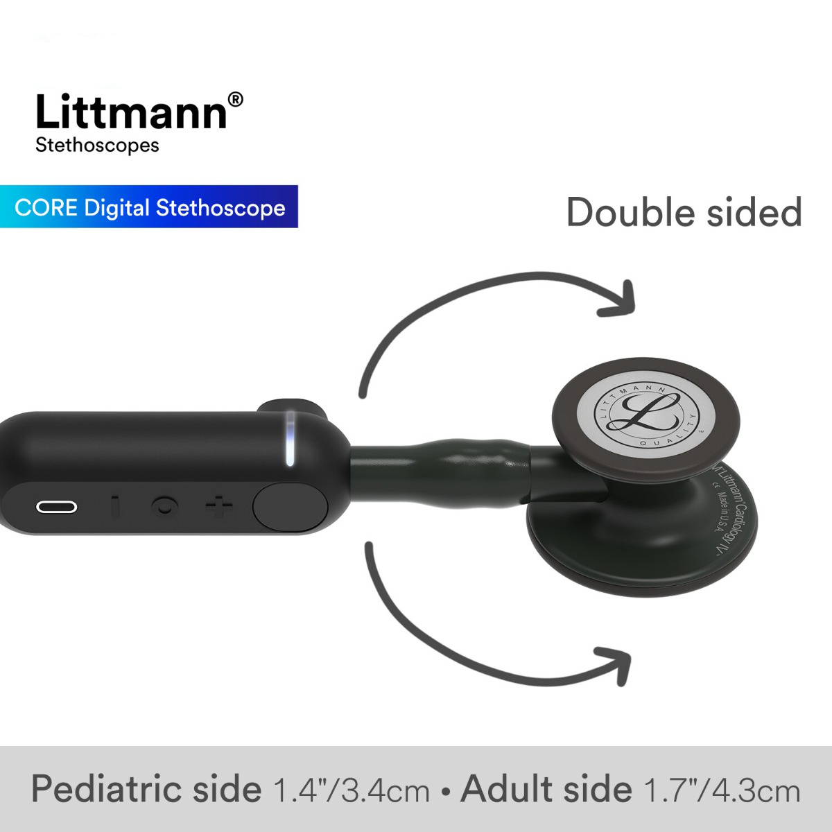 Littmann® CORE Digital Stethoscope - Black 8480 Littmann