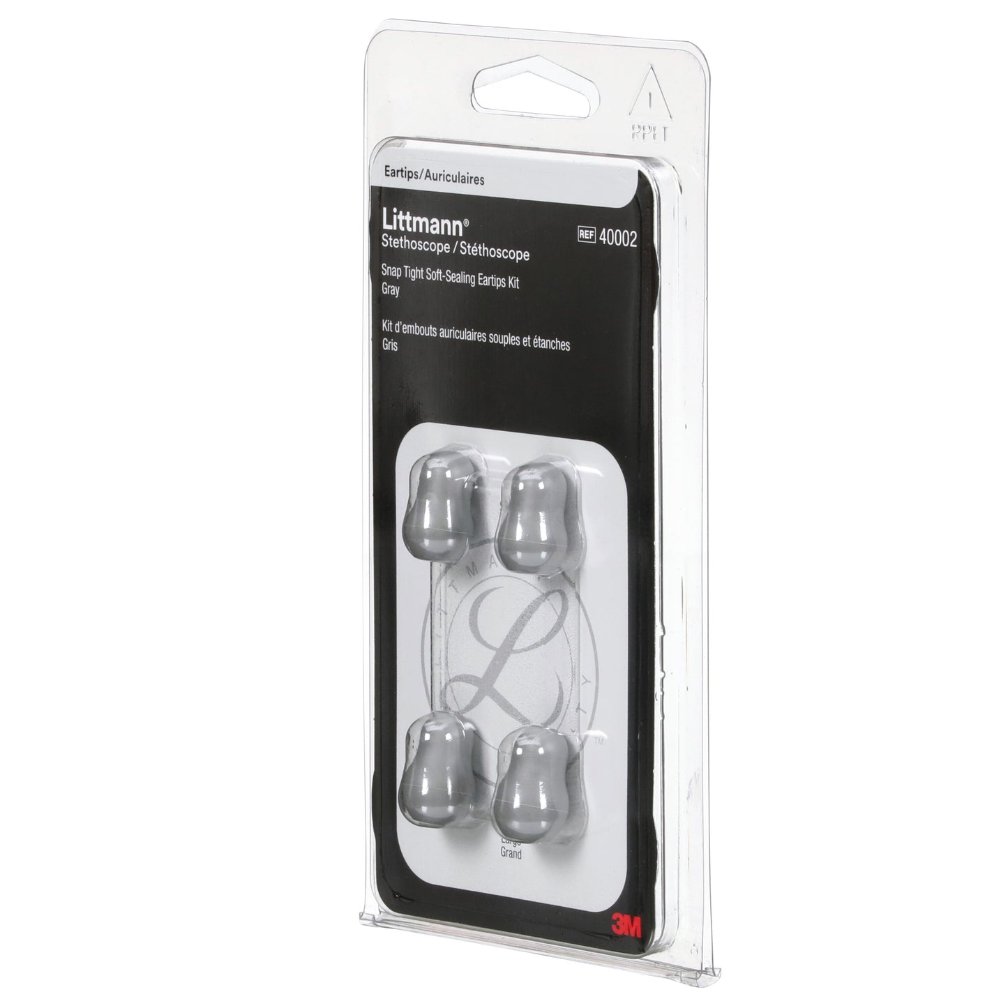 3M Littmann Snap Tight Soft-Sealing Eartips, Grey Small & Large 3M Littmann