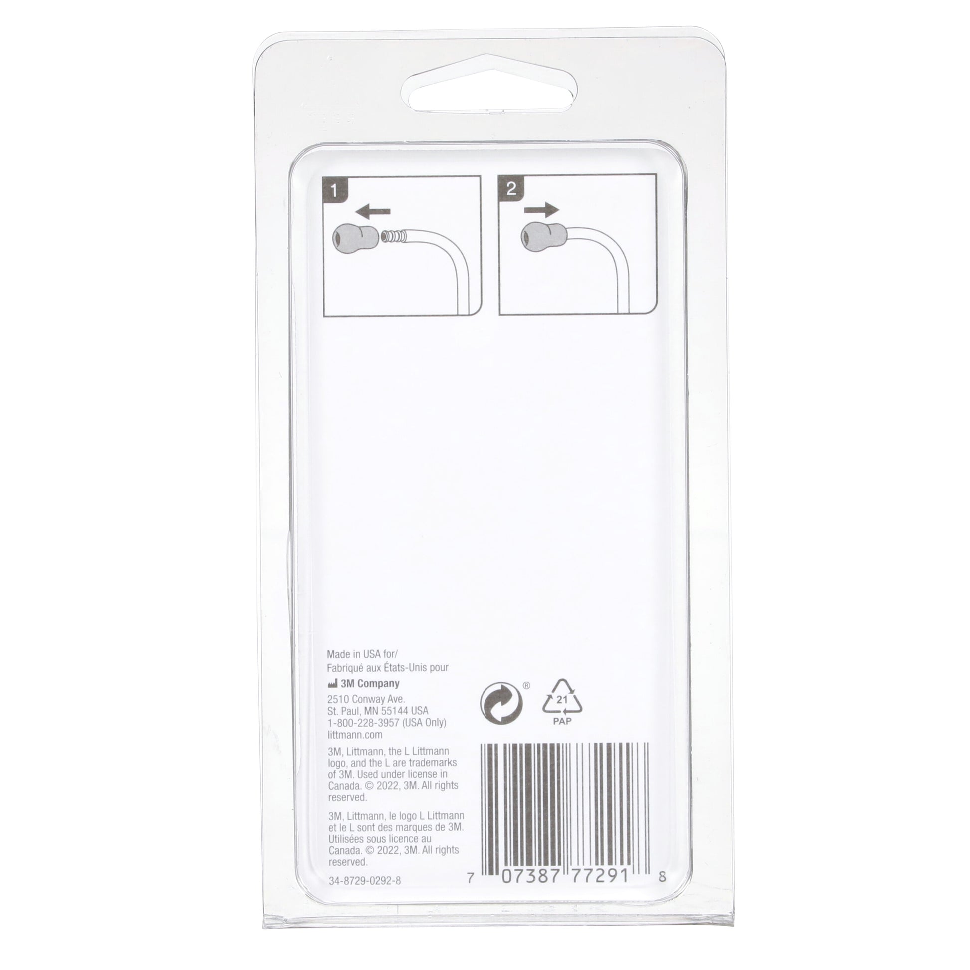 3M Littmann Snap Tight Soft-Sealing Eartips, Grey Small & Large 3M Littmann