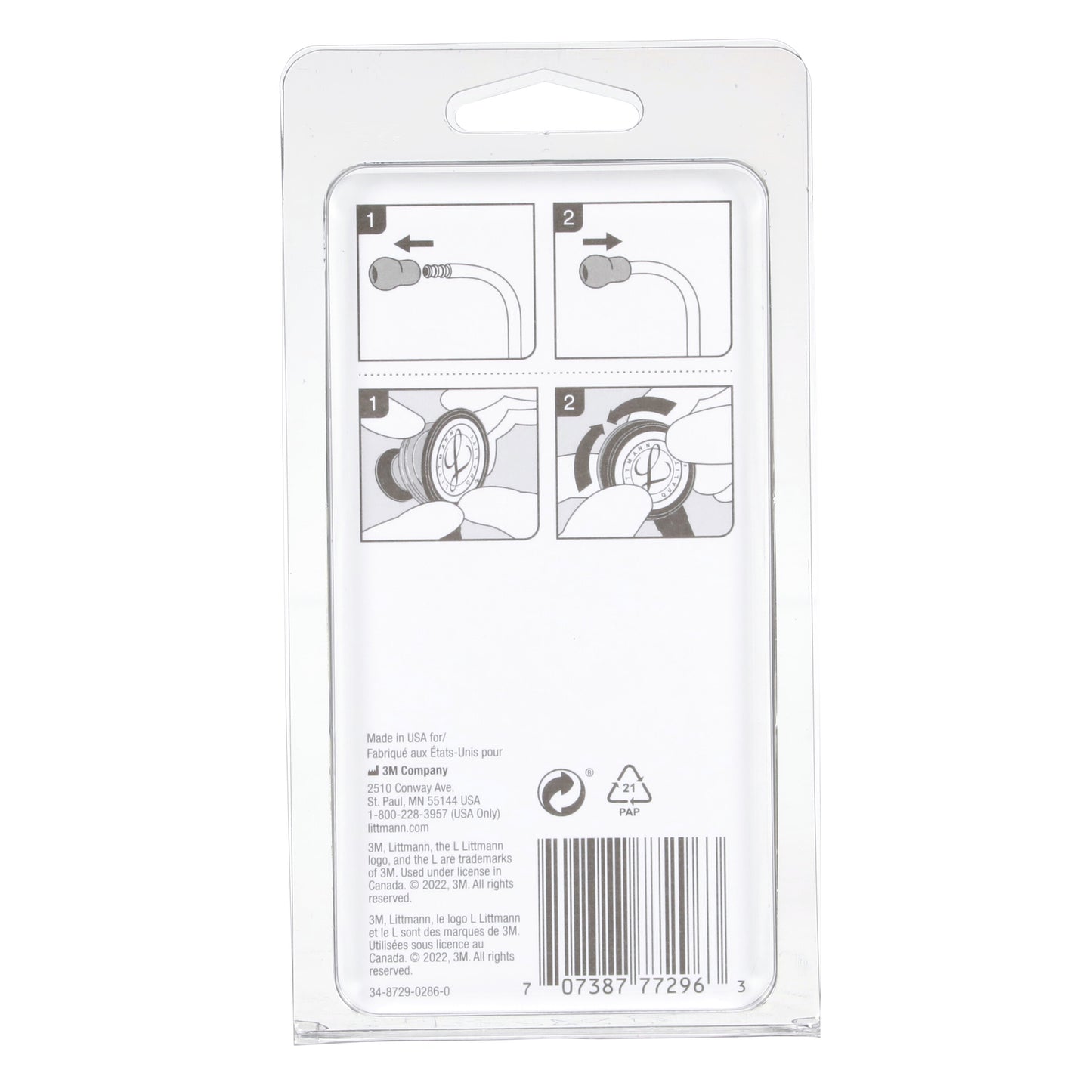 3M Littmann Stethoscope Spare Parts Kit - Classic II S.E. - Black 3M Littmann