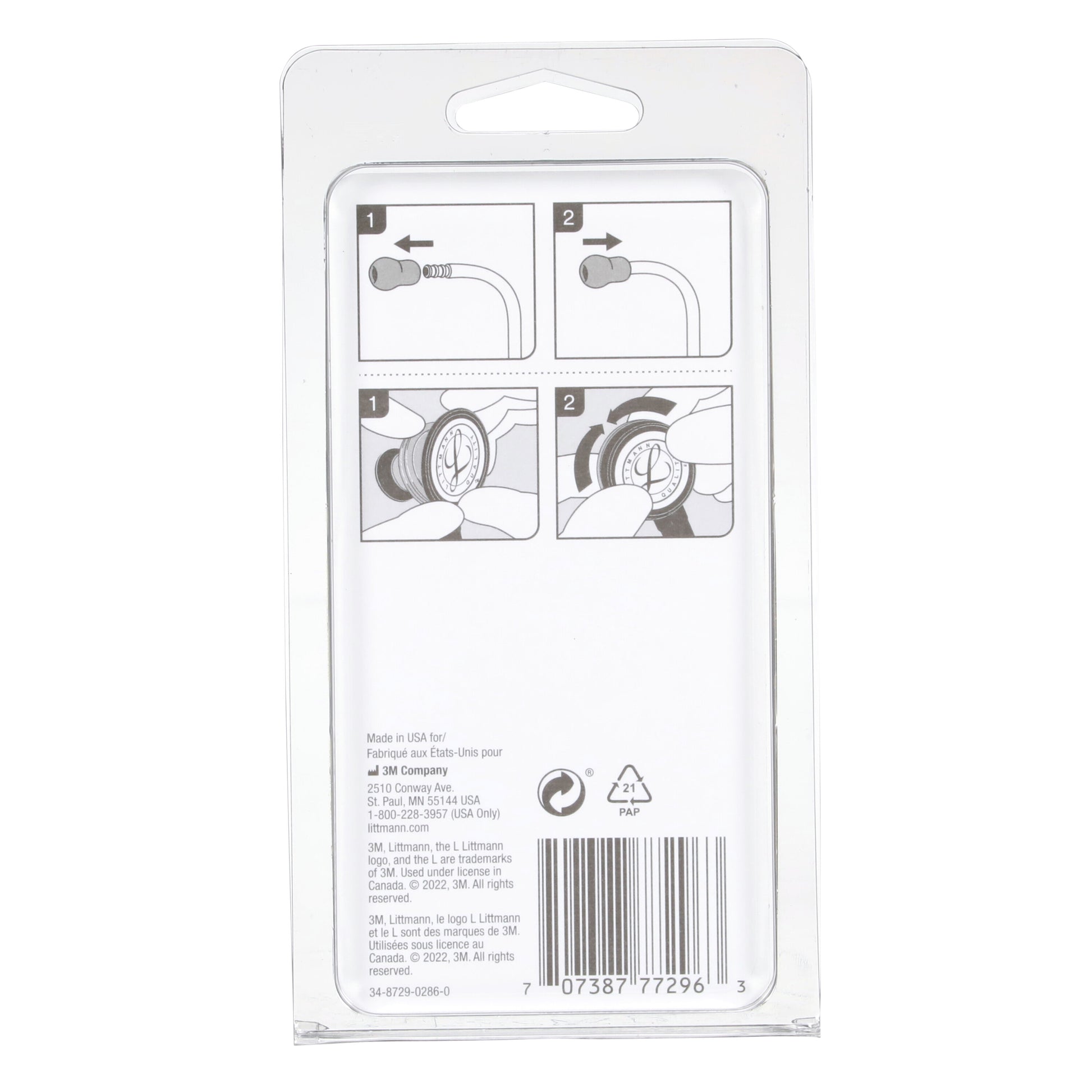 3M Littmann Stethoscope Spare Parts Kit - Classic II S.E. - Black 3M Littmann