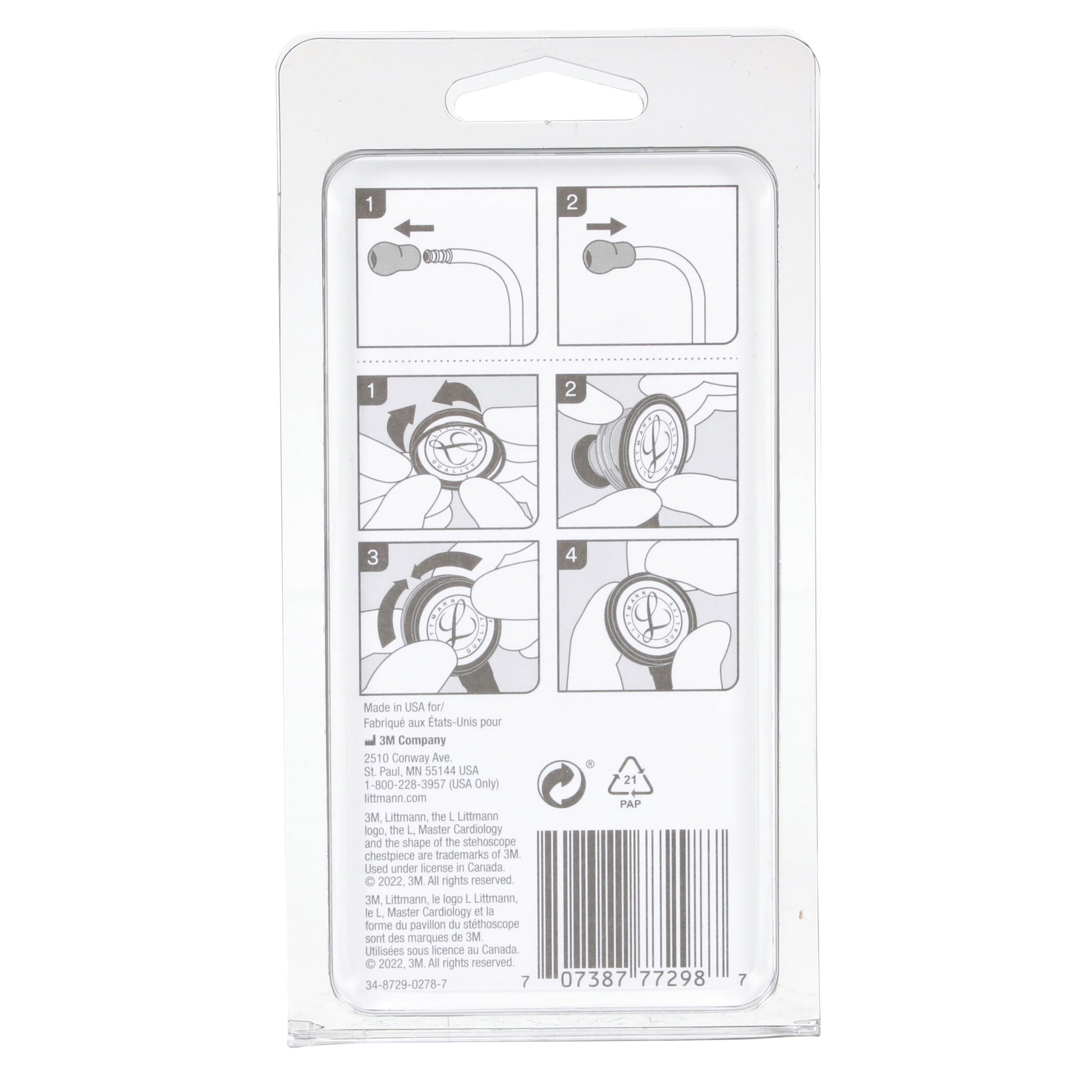 3M Littmann Stethoscope Spare Parts Kit - Master Cardiology - Black 3M Littmann