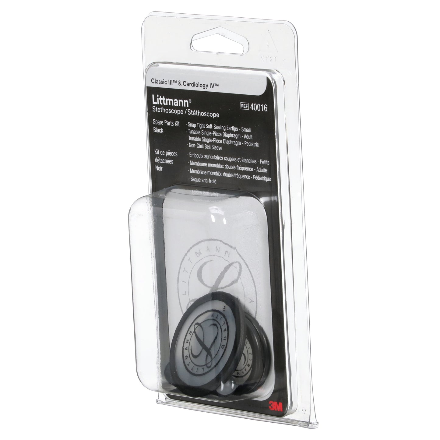 3M Littmann Stethoscope Spare Parts Kit - Classic III/ Cardiology IV - Black 3M Littmann