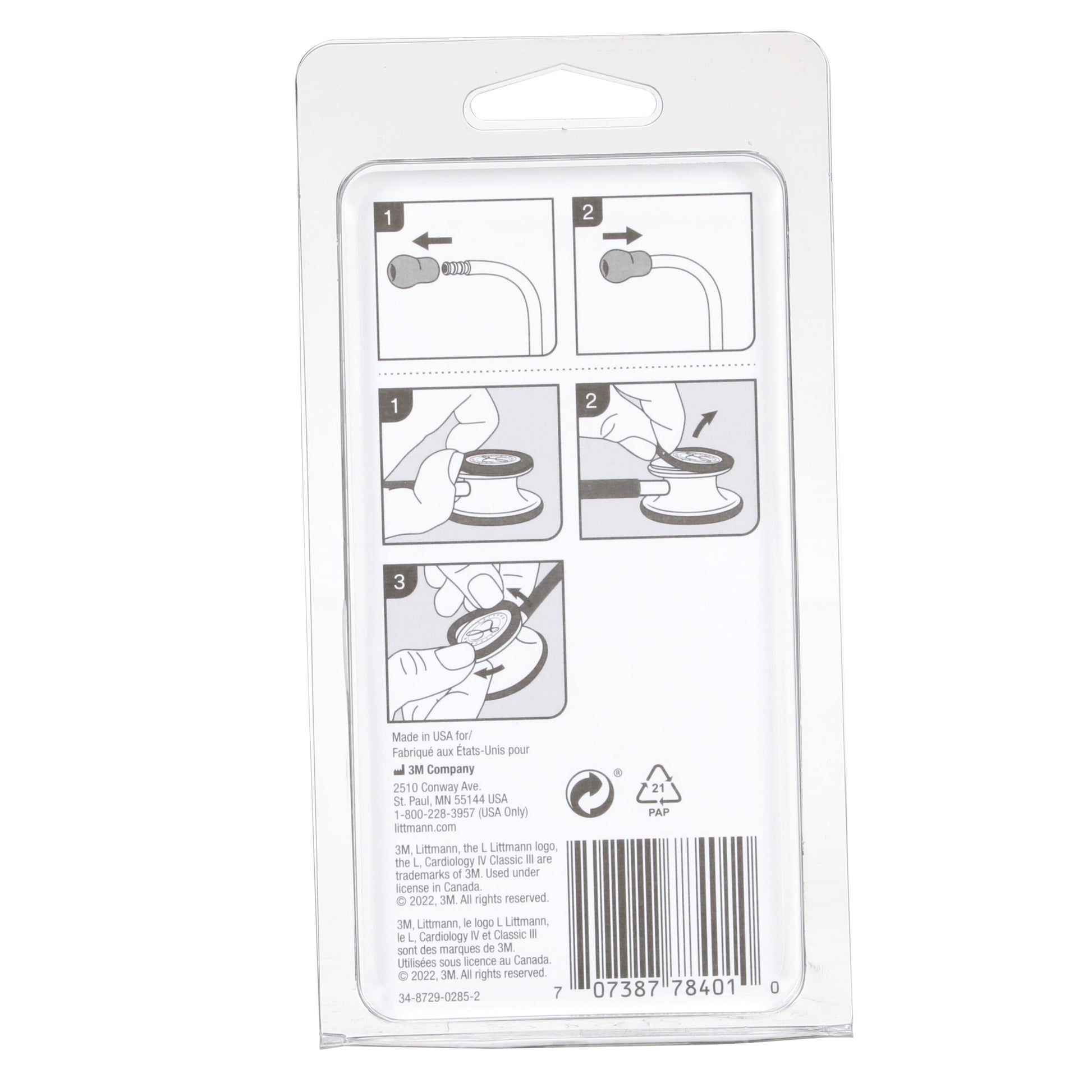 3M Littmann Stethoscope Spare Parts Kit - Classic III/Cardiology IV - Gray 3M Littmann