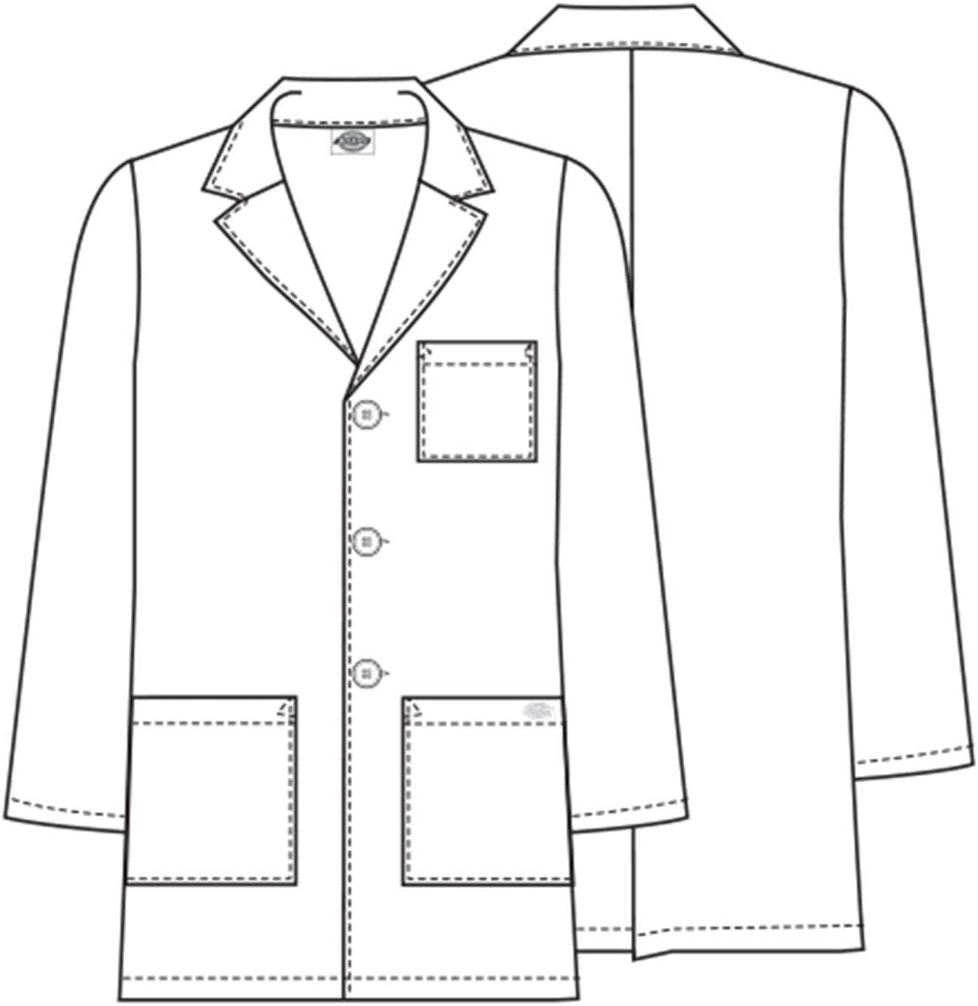 Dickies Men's Lab Coat - White Dickies