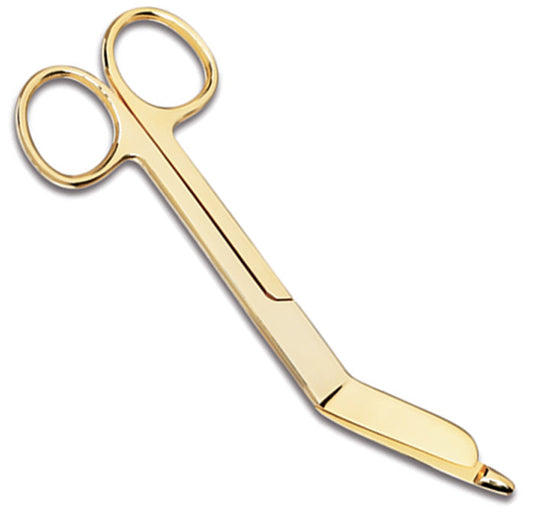 5.5" Gold Plated Bandage Scissor Prestige