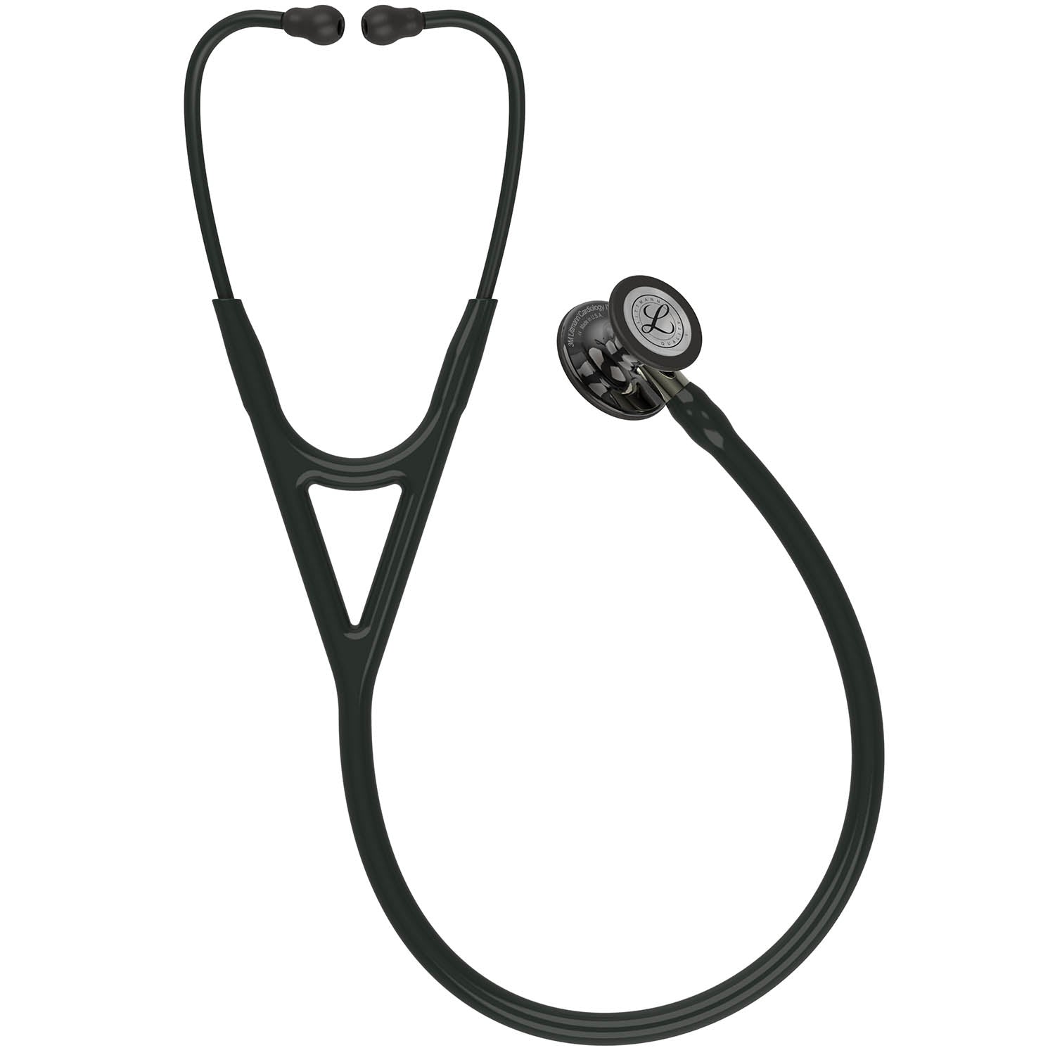 Littmann Cardiology IV Diagnostic Stethoscope: Polished Smoke & Black - Champagne Stem 6204 - Student Program 3M Littmann