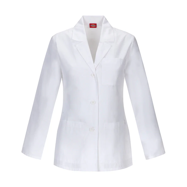 Women's Lab Coat Dickies - White stethoscopeca