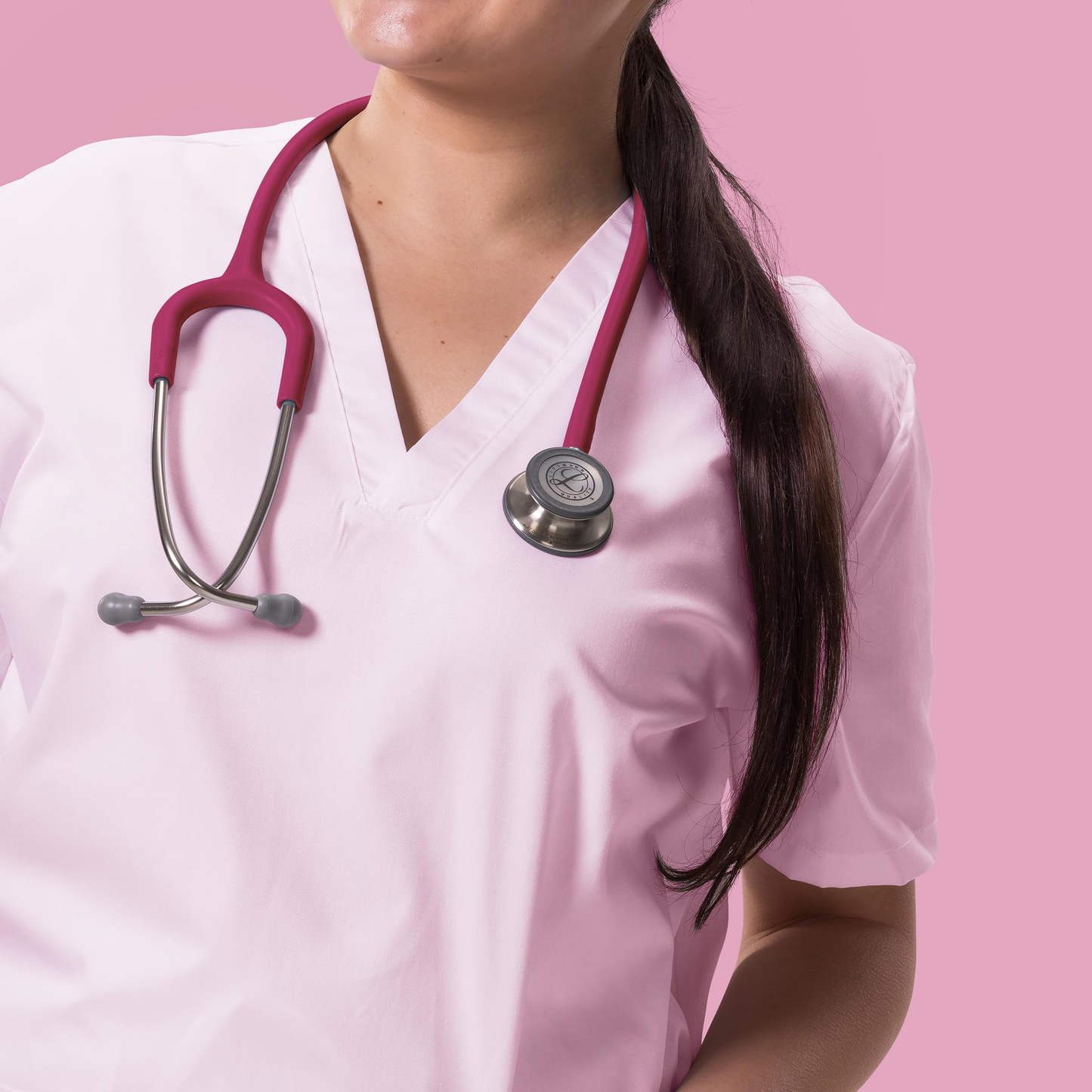 Littmann Classic III Monitoring Stethoscope: Satin Raspberry 5648C Littmann