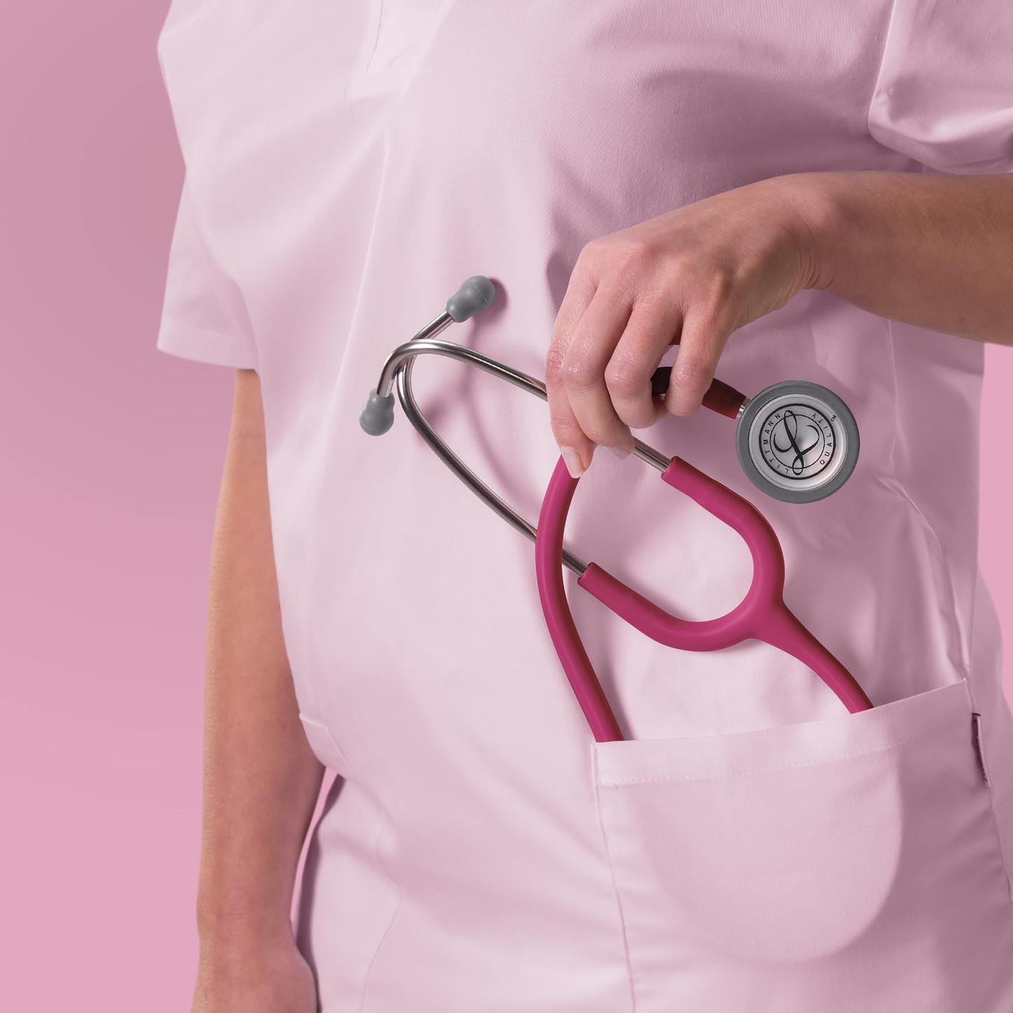 Littmann Classic III Monitoring Stethoscope: Satin Raspberry 5648C Littmann