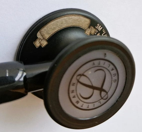 Littmann Cardiology IV Stethoscope: All Black 6163/B Over Engraved