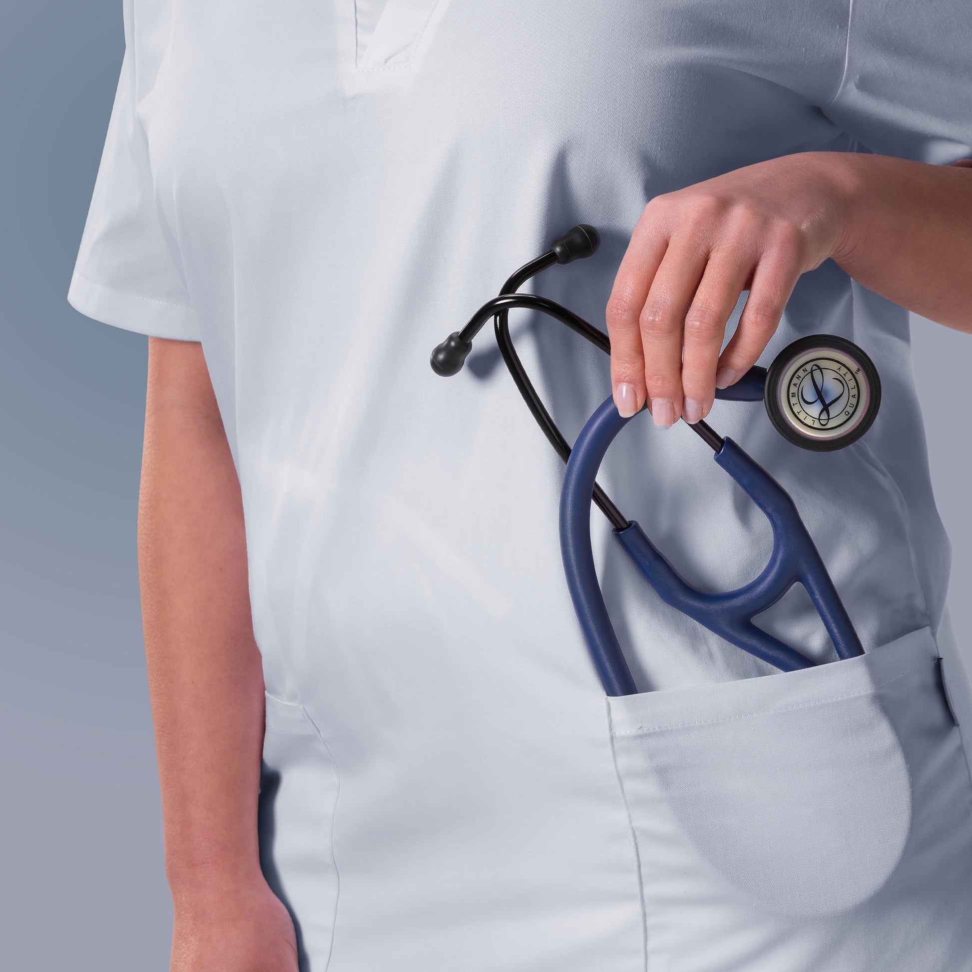 Littmann Cardiology IV Diagnostic Stethoscope: Satin Navy Blue 6242C Littmann
