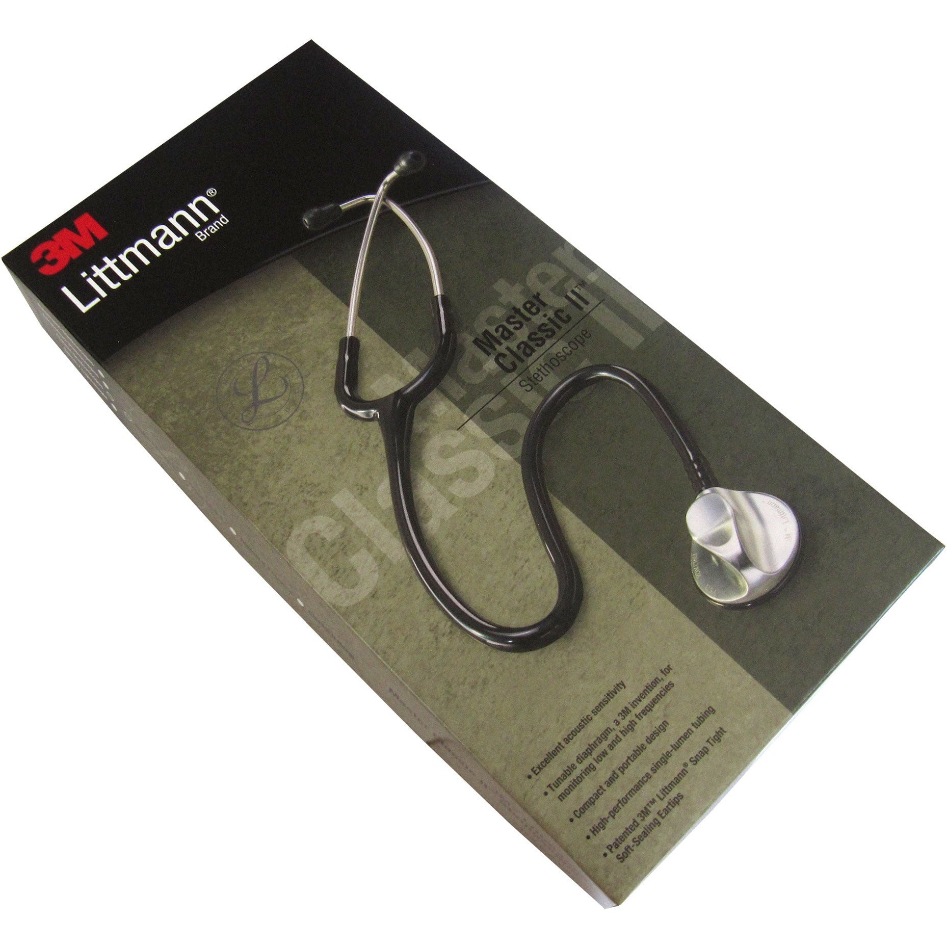 3M Littmann Master Classic II Stethoscope, All Black Edition #2141