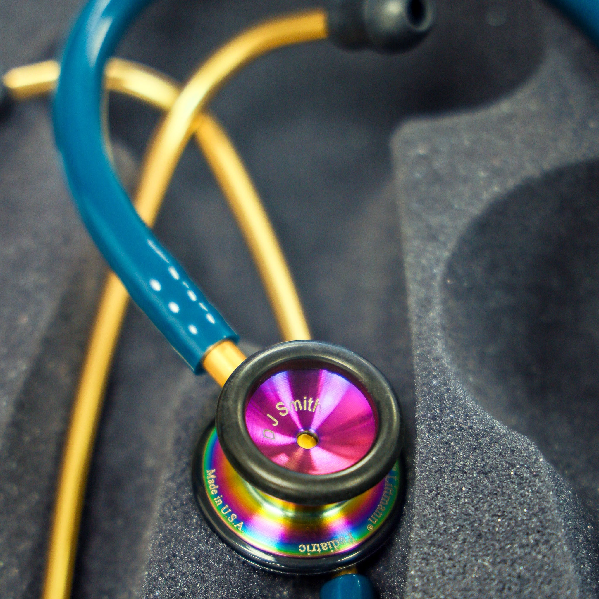 Littmann Pediatric Stethoscope Engraving Littmann Pediatric Stethoscope -Rainbow Finish - Free Engraving 2153