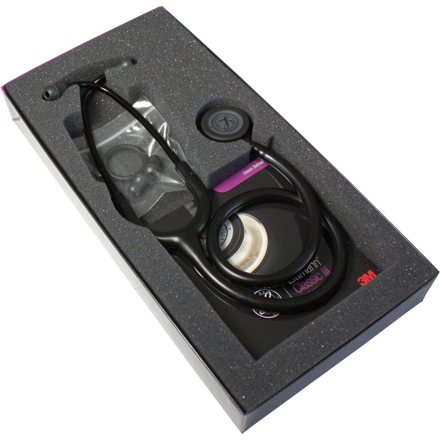 Littmann Classic III Stethoscope: All Black 5803 3M Littmann
