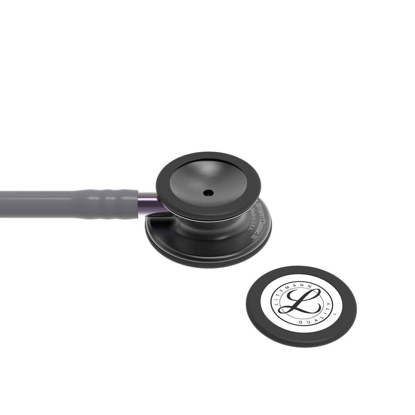 Littmann Classic III Monitoring Stethoscope: Smoke & Gray - Violet Stem 5873 3M Littmann