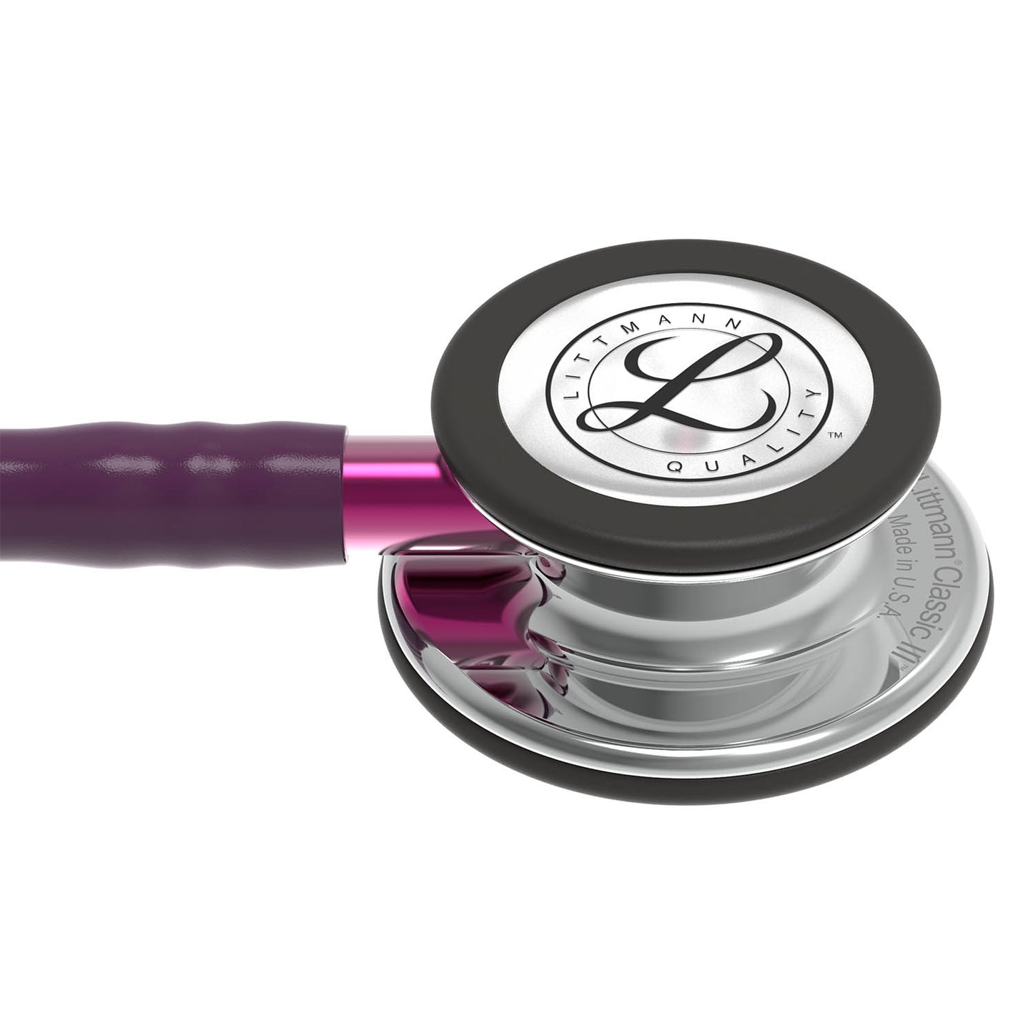 Littmann Classic III Monitoring Stethoscope: Mirror & Plum - Pink Stem 5960 3M Littmann
