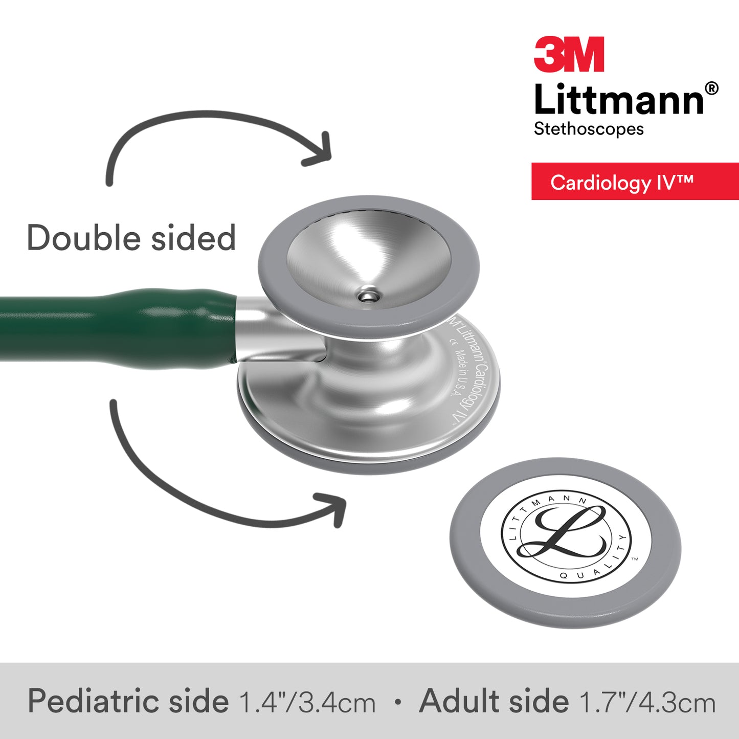 Littmann Cardiology IV Stethoscope: Hunter Green 6155 3M Littmann