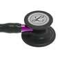 Littmann Cardiology IV Diagnostic Stethoscope: Black & Black - Violet Stem 6203 3M Littmann