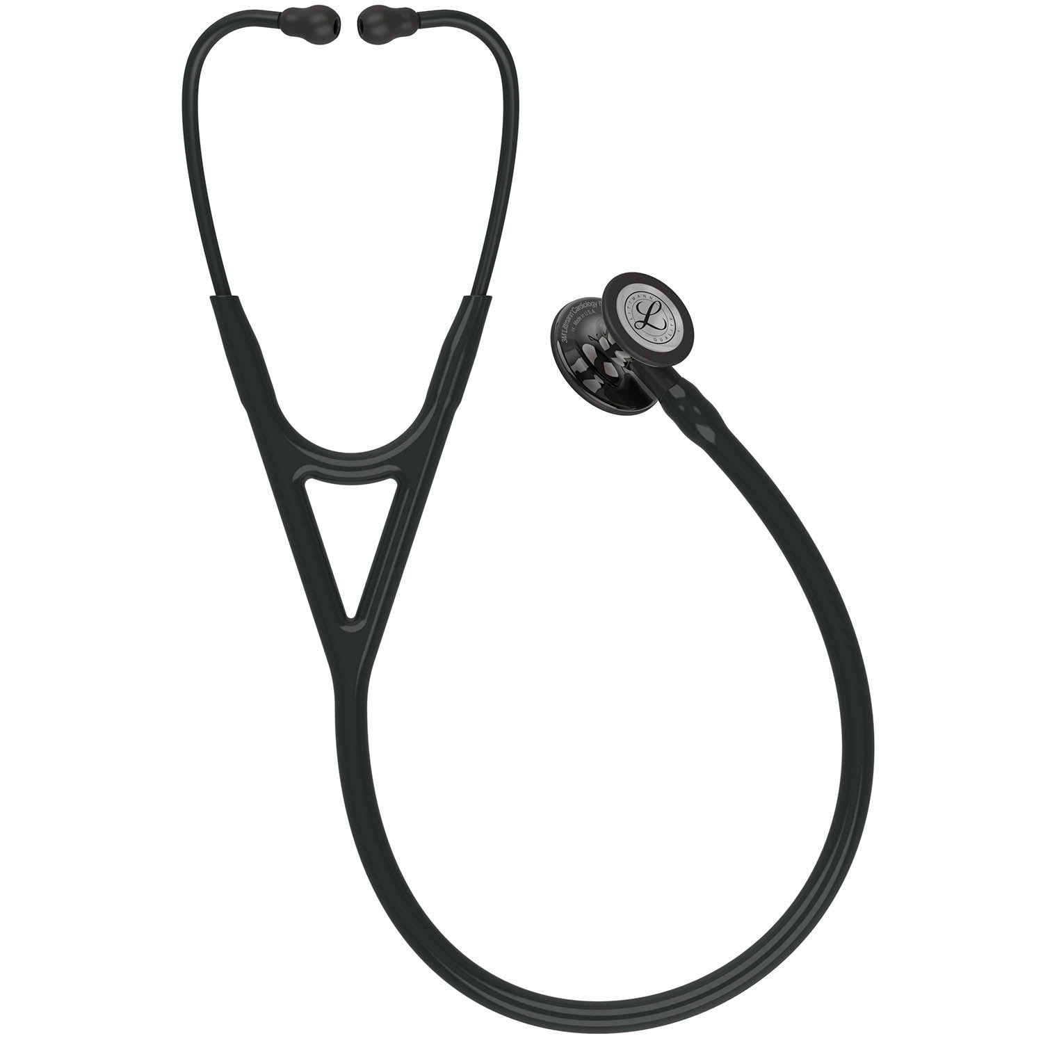 Littmann Cardiology IV Diagnostic Stethoscope: Smoke & Black - Black Stem 6232 3M Littmann