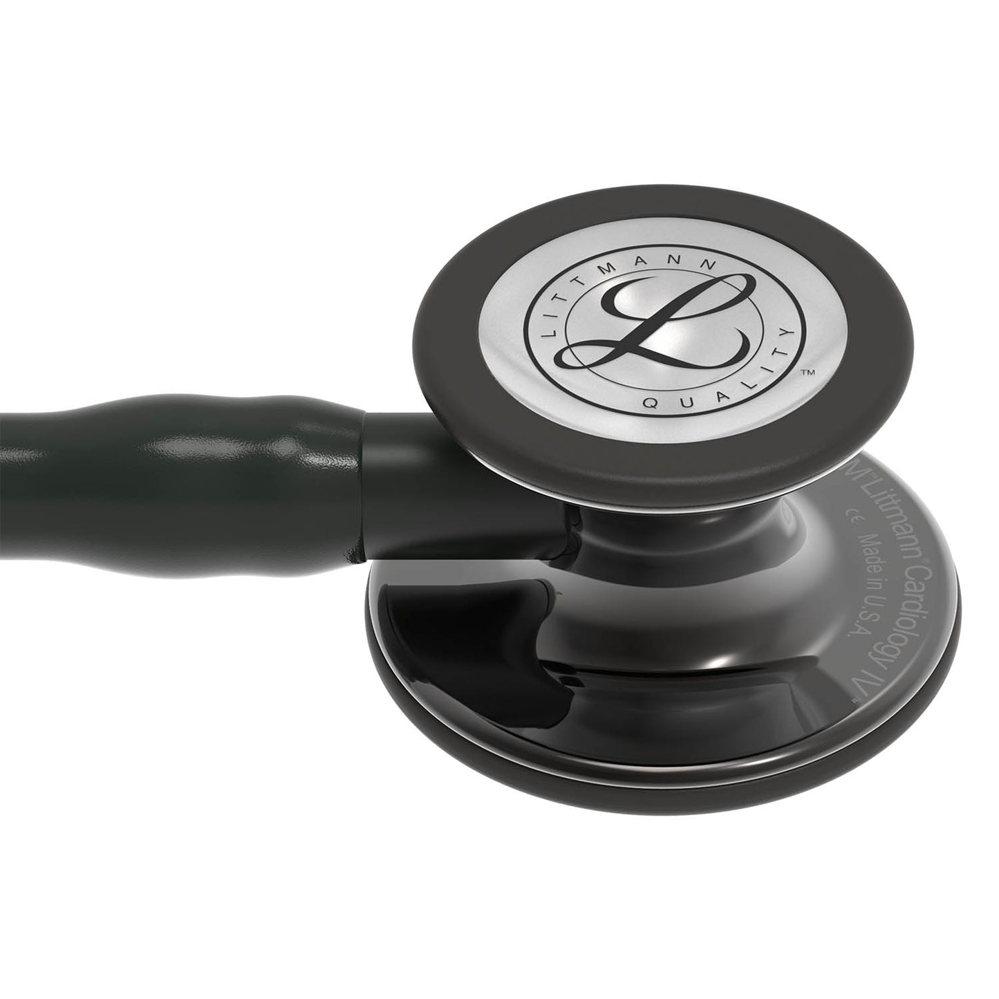 Littmann Cardiology IV Diagnostic Stethoscope: Smoke & Black - Black Stem 6232 3M Littmann