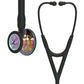 Littmann Cardiology IV Diagnostic Stethoscope: High Polish Rainbow & Black - Smoke Stem 6240 3M Littmann