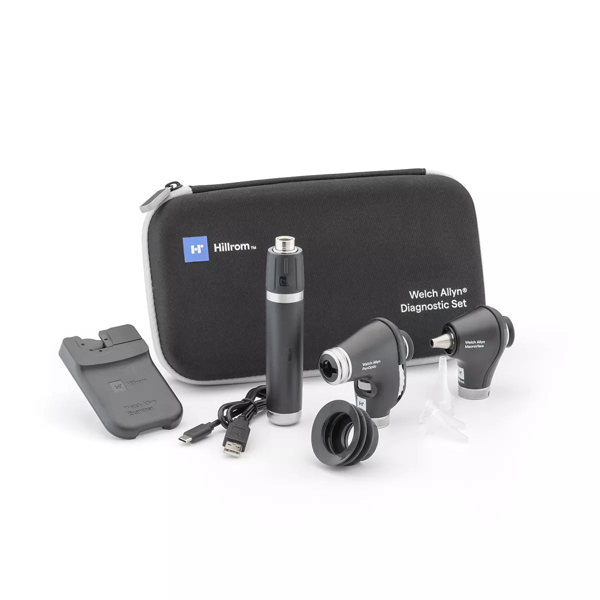 Welch Allyn 3.5V Diagnostic Set with PanOptic Plus LED Ophthalmoscope, MacroView Plus LED Otoscope for iExaminer Welch Allyn