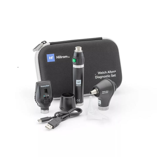 3.5V Diagnostic Set with Coaxial LED Ophthalmoscope, MacroView Basic LED Otoscope Welch Allyn