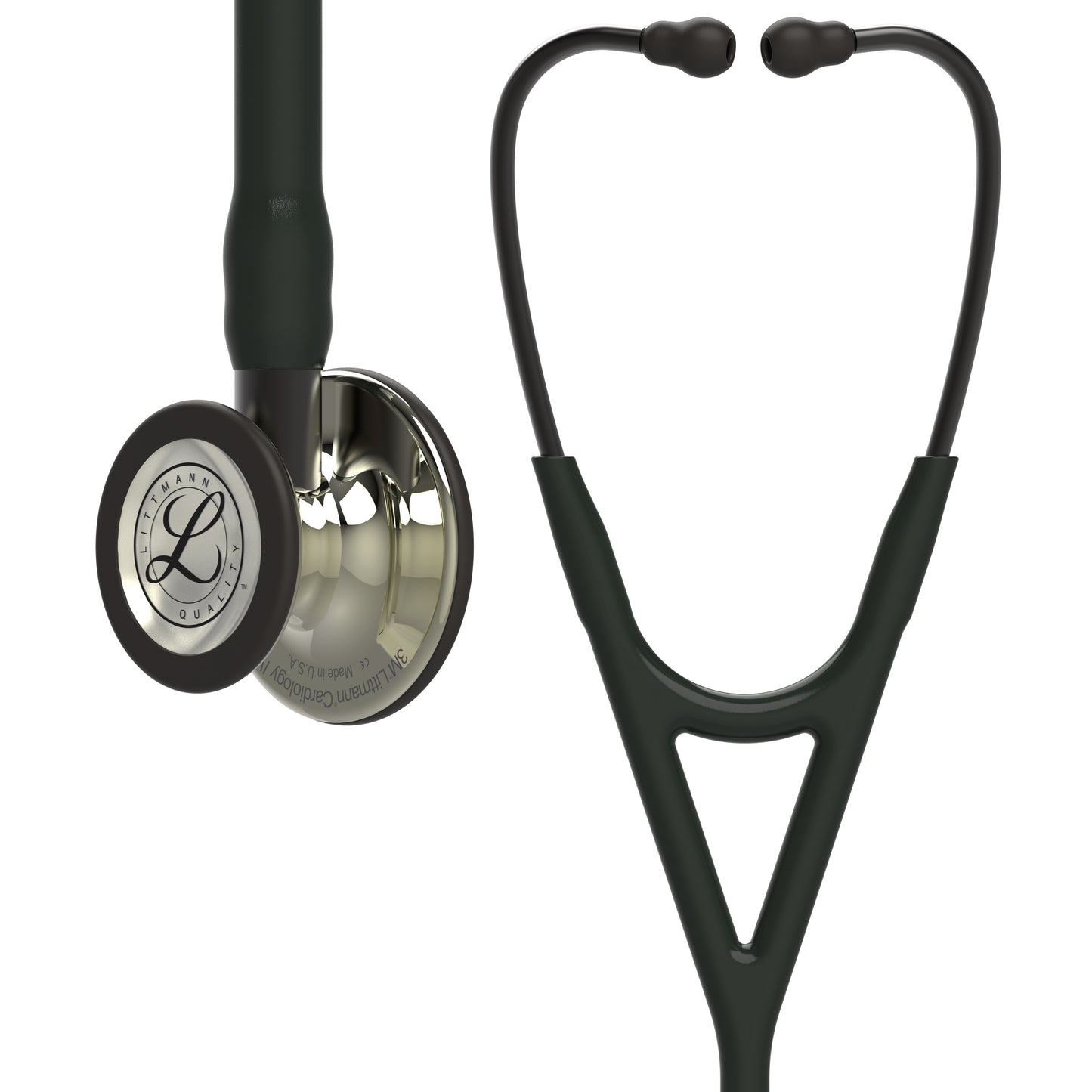 Littmann Cardiology IV Stethoscope: Black & Champagne-Finish 6179 3M Littmann
