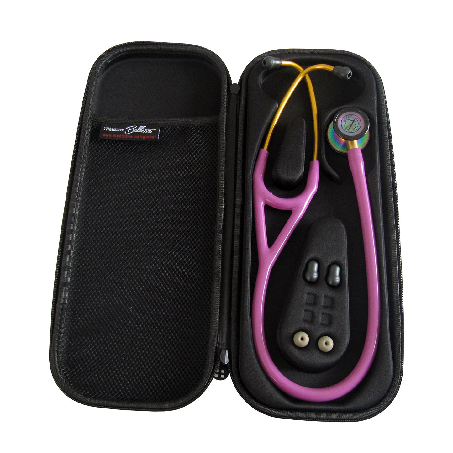 Medisave Ballistics Premium Cardiology Stethoscope Case - Burgundy Medisave Professional