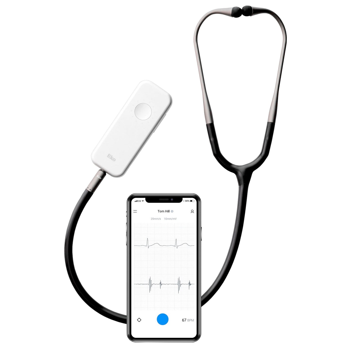 Eko DUO Digital Stethoscope and ECG - Black Eko Health