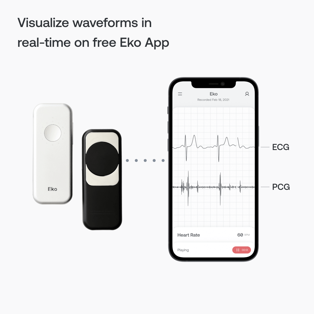 Eko DUO Digital Stethoscope and ECG - Black Eko Health