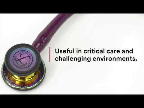 Littmann Cardiology IV Diagnostic Stethoscope: Grey & Smoke - Red Stem - Limited Edition 6183 - Student Program 3M Littmann